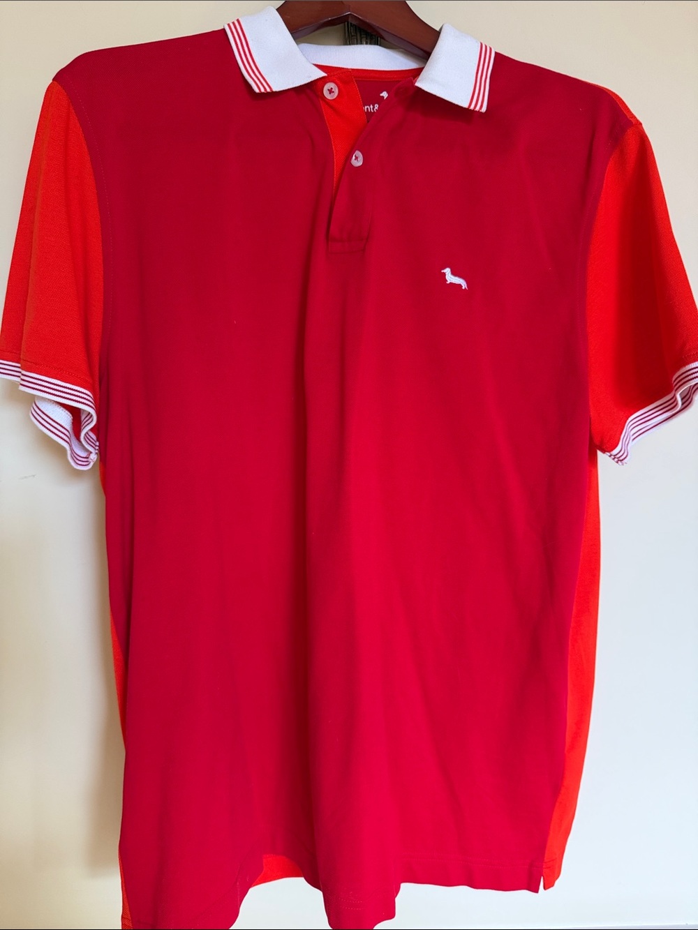 Harmont & Blaine Red Polo with White Trim